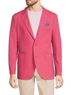 Спортивная куртка из хлопчатобумажного хлопка с накладными карманами Tailorbyrd, красный