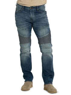 Потертые узкие байкерские джинсы Stitch&apos;S Jeans, цвет Desert Day