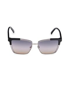 Квадратные солнцезащитные очки 57MM Emilio Pucci, черный