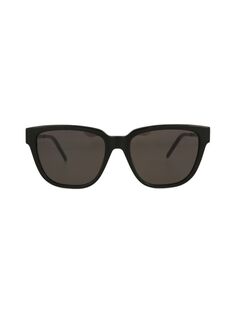 Квадратные солнцезащитные очки 54 мм Saint Laurent, черный