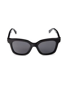 Квадратные солнцезащитные очки 50 мм Moncler, черный