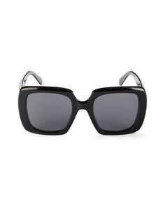 Квадратные солнцезащитные очки 53MM Moncler, черный