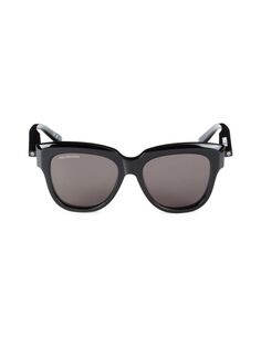 Квадратные солнцезащитные очки 53MM Balenciaga, черный