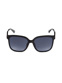 Квадратные солнцезащитные очки 58MM Moschino, черный