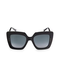 Квадратные солнцезащитные очки Auri 55MM Jimmy Choo, черный