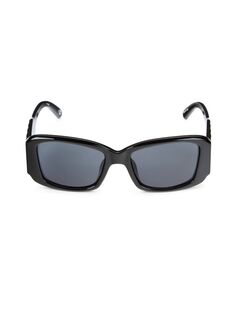 Квадратные солнцезащитные очки Nouveau Riche 54MM Le Specs, черный