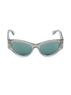 Солнцезащитные очки «кошачий глаз» 53MM Marc Jacobs, синий