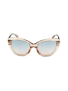 Солнцезащитные очки «кошачий глаз» 55 мм Tom Ford, синий