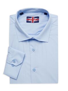 Однотонная классическая рубашка узкого кроя Soul Of London, цвет Light Blue