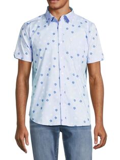 Рубашка на пуговицах с рассеянным кругом Ben Sherman, цвет Light Blue