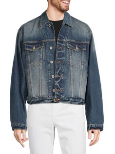 Укороченная джинсовая куртка Kenzo, синий