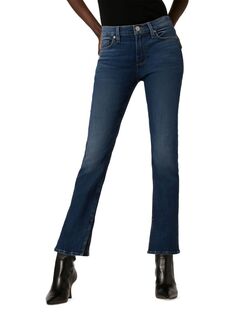 Узкие прямые джинсы Nico до щиколотки Hudson, синий