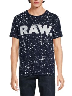 Футболка с логотипом Splatter Paint G-Star Raw, синий