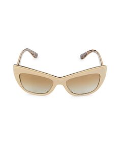 Солнцезащитные очки «кошачий глаз» 54 мм Dolce&amp;Gabbana, цвет Light Brown