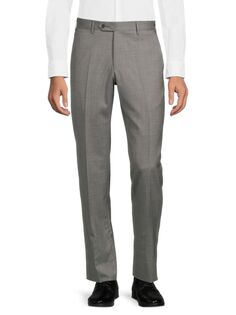 Классические брюки Parker из натуральной шерсти Zanella, цвет Light Grey