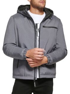 куртка с капюшоном и логотипом Calvin Klein, цвет Light Grey