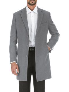 Однотонное пальто с лацканами English Laundry, цвет Light Grey