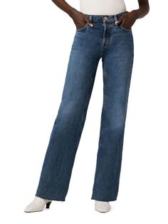 Широкие джинсы со средней посадкой Rosie Hudson, синий