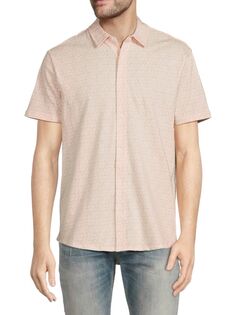Рубашка с геометрическим принтом Slate &amp; Stone, цвет Light Pink