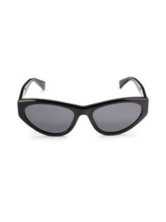 Солнцезащитные очки «кошачий глаз» 56MM Moschino, черный