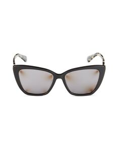 Солнцезащитные очки «кошачий глаз» Lucca 55MM Kate Spade New York, черный