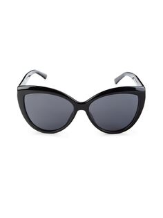 Солнцезащитные очки «кошачий глаз» Sinnie 57MM Jimmy Choo, черный