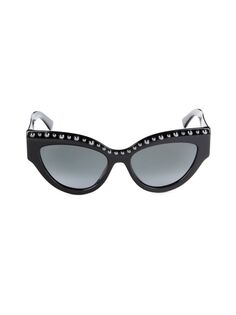 Солнцезащитные очки «кошачий глаз» Sonja 55MM Jimmy Choo, черный