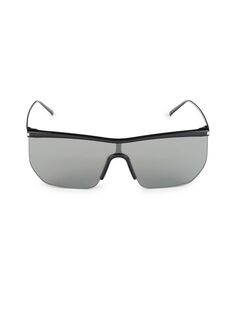 Солнцезащитные очки с запахом 99MM Saint Laurent, черный