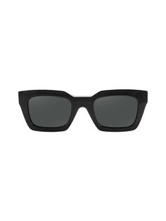 Солнцезащитные очки Harper 55MM «кошачий глаз» квадратной формы Aqs, черный