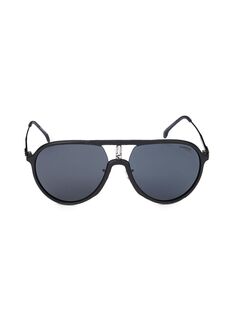 Солнцезащитные очки-авиаторы из искусственной черепаховой расцветки 53MM Carrera, черный