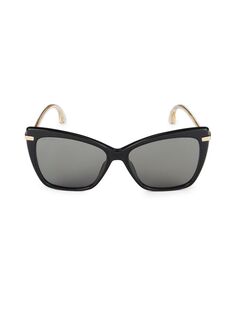 Солнцезащитные очки-бабочки 57MM Jimmy Choo, черный
