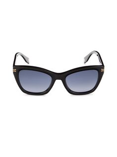 Солнцезащитные очки 54MM с геометрическим рисунком The Marc Jacobs, черный
