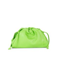 Кожаная трансформируемая сумка через плечо Bottega Veneta, цвет Lime Green