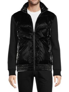 Стеганая куртка с воротником-стойкой Karl Lagerfeld Paris, черный