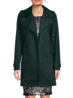 Малахитовое бархатное пальто Calvin Klein, цвет Malachite