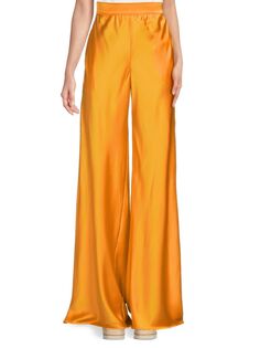 Атласные широкие брюки Renee C., цвет Marigold