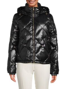 Стеганая куртка-пуховик Karl Lagerfeld Paris, черный