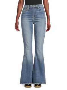 Расклешенные джинсы с высокой посадкой 7 For All Mankind, цвет Maribel