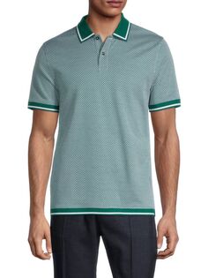 Текстурированная рубашка-поло Affric Ted Baker, темно-зеленый