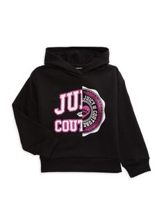 Толстовка с графическим логотипом для девочек Juicy Couture, черный