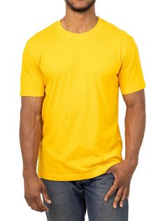 Однотонная футболка Calista с круглым вырезом Vellapais, темно-желтый