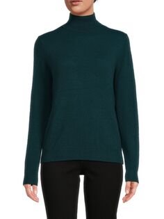 Кашемировый свитер с высоким воротником Amicale, темно-зеленый