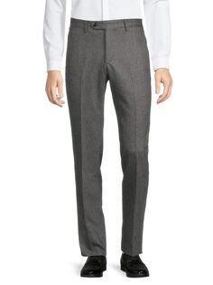 Классические брюки Parker из натуральной шерсти Zanella, цвет Medium Grey