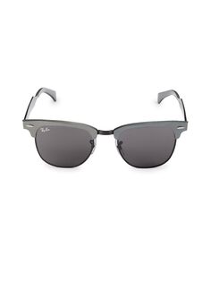 Квадратные солнцезащитные очки Clubmaster 51MM Ray-Ban, темно-серый