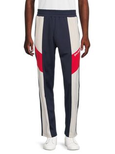 Спортивные брюки с цветными блоками Palm Angels, цвет Navy White