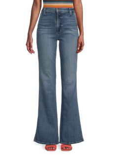 Расклешенные джинсы Molly с высокой посадкой Joe&apos;S Jeans, темно-синий