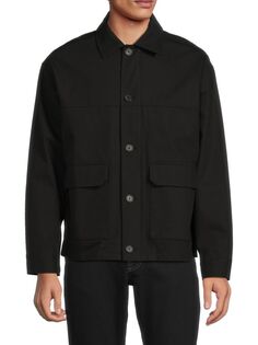 Клубная куртка из твила Frame, цвет Noir
