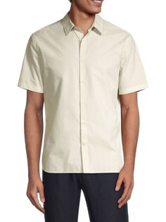 Рубашка на пуговицах из жатого хлопка в полоску Peninsula Vince, цвет Off White