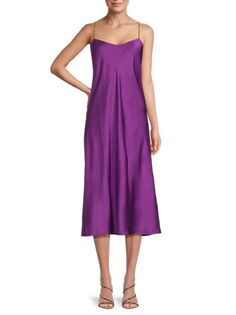 Атласное платье миди Carline Ba&amp;Sh, фиолетовый Ba&Sh