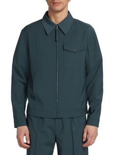 Индивидуальная куртка на молнии Helmut Lang, цвет Ocean